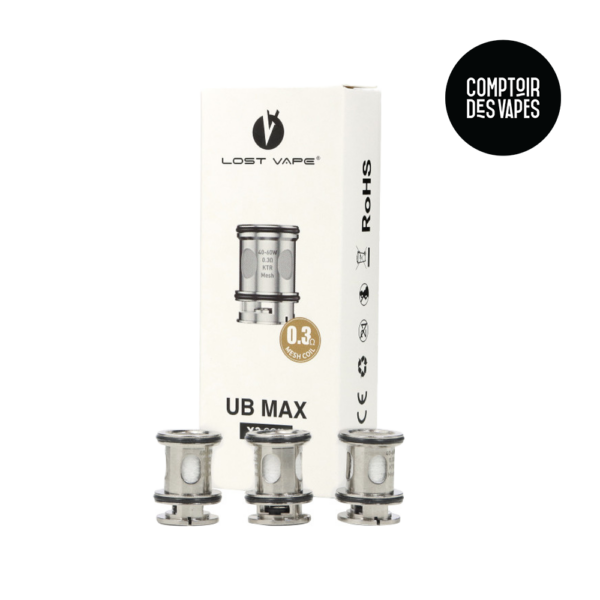 Résistances UB Max 0,3 LostVape (x3)