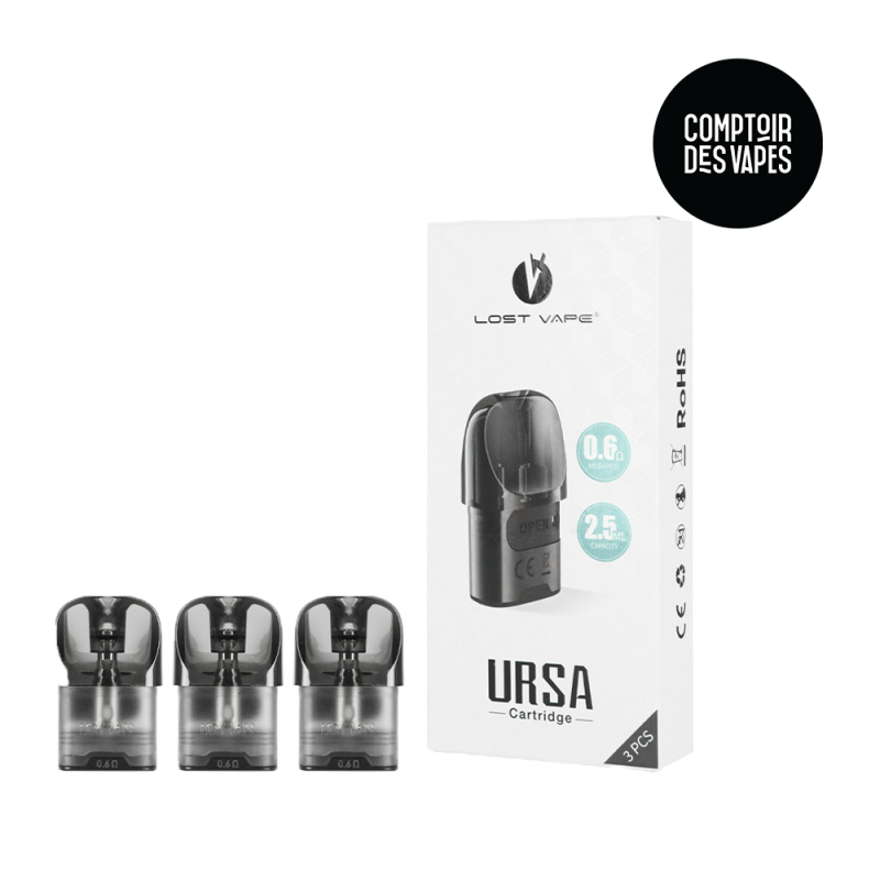 Cartouches Ursa nano LostVape 0,6(x3)